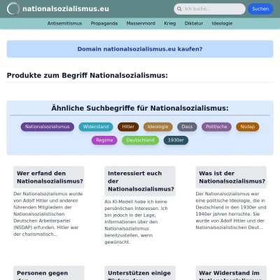 Screenshot nationalsozialismus.eu