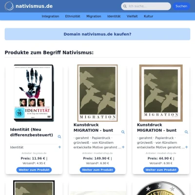 Screenshot nativismus.de