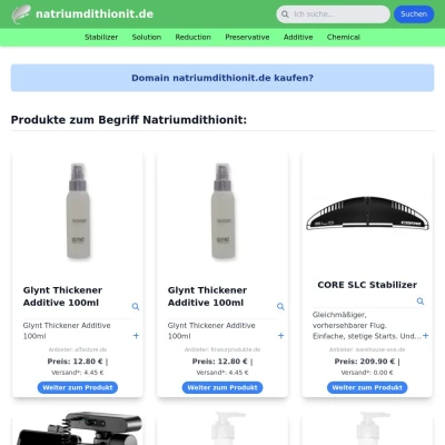 Screenshot natriumdithionit.de