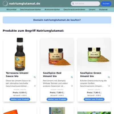 Screenshot natriumglutamat.de