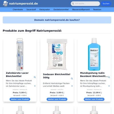 Screenshot natriumperoxid.de