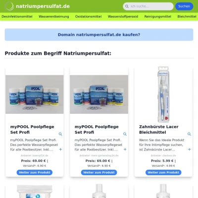 Screenshot natriumpersulfat.de