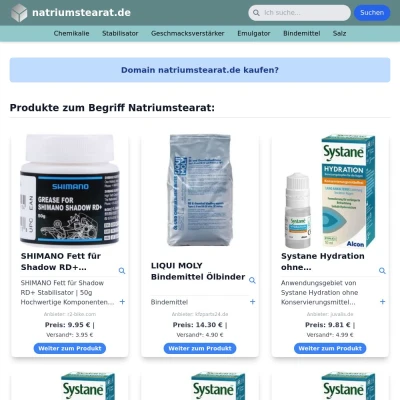 Screenshot natriumstearat.de