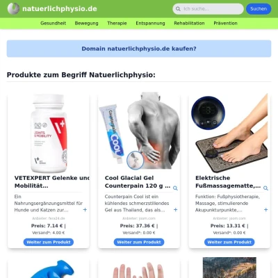 Screenshot natuerlichphysio.de