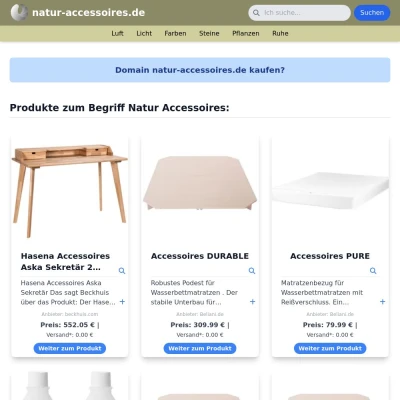 Screenshot natur-accessoires.de