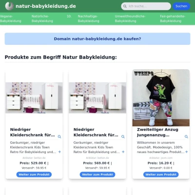 Screenshot natur-babykleidung.de