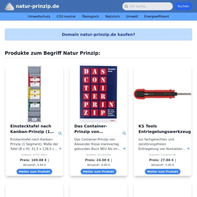 Screenshot natur-prinzip.de