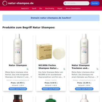 Screenshot natur-shampoo.de