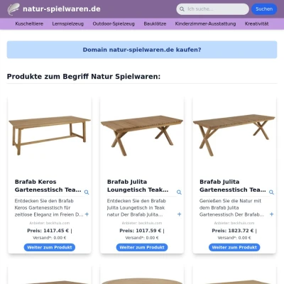 Screenshot natur-spielwaren.de
