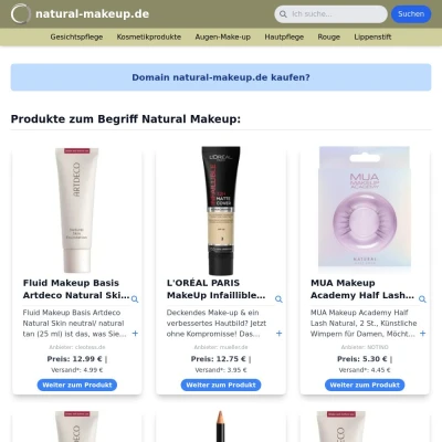 Screenshot natural-makeup.de