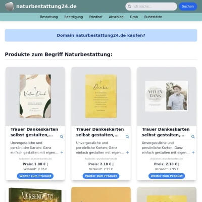 Screenshot naturbestattung24.de