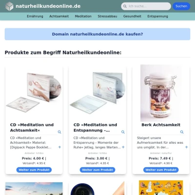 Screenshot naturheilkundeonline.de