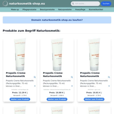 Screenshot naturkosmetik-shop.eu