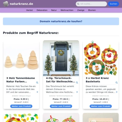 Screenshot naturkranz.de