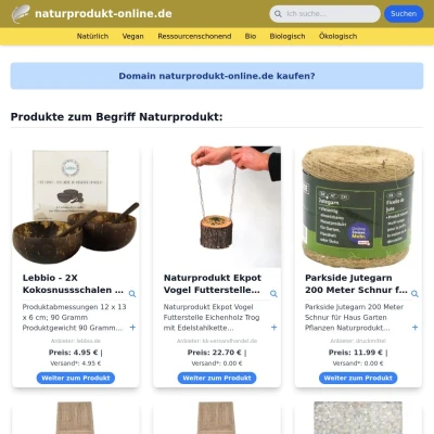 Screenshot naturprodukt-online.de