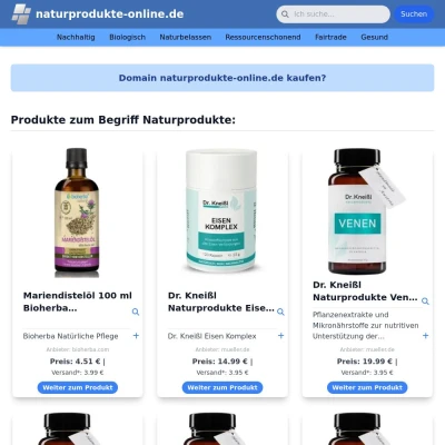 Screenshot naturprodukte-online.de