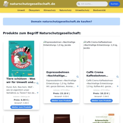 Screenshot naturschutzgesellschaft.de