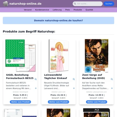 Screenshot naturshop-online.de