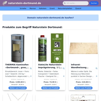 Screenshot naturstein-dortmund.de
