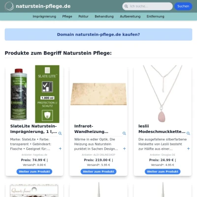 Screenshot naturstein-pflege.de