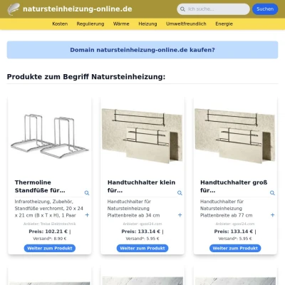 Screenshot natursteinheizung-online.de