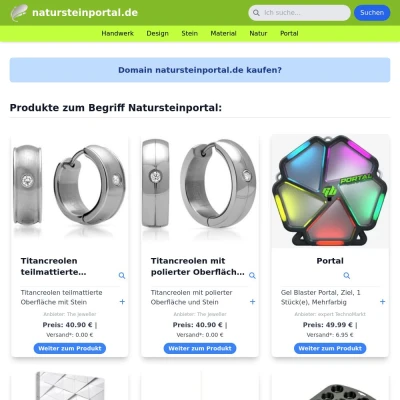 Screenshot natursteinportal.de