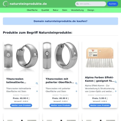 Screenshot natursteinprodukte.de