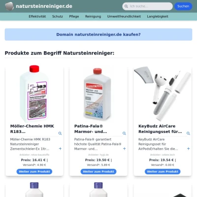 Screenshot natursteinreiniger.de