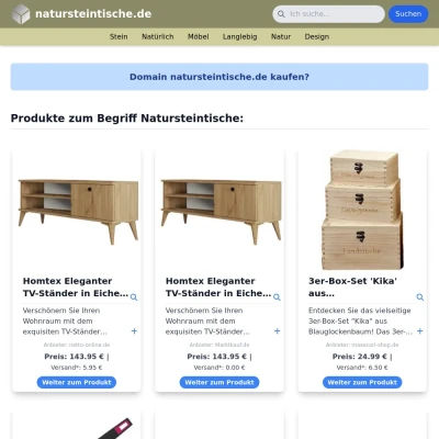 Screenshot natursteintische.de