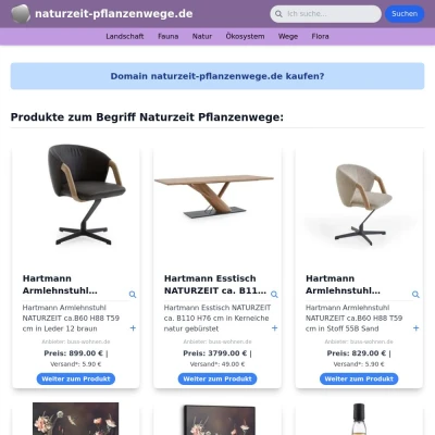 Screenshot naturzeit-pflanzenwege.de