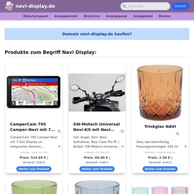 Screenshot navi-display.de