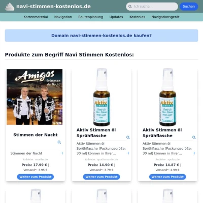 Screenshot navi-stimmen-kostenlos.de