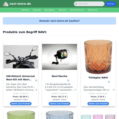 Screenshot navi-store.de