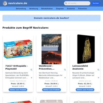Screenshot naviculare.de