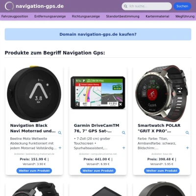 Screenshot navigation-gps.de