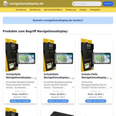 Screenshot navigationsdisplay.de