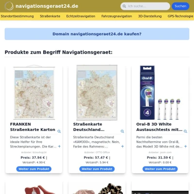 Screenshot navigationsgeraet24.de