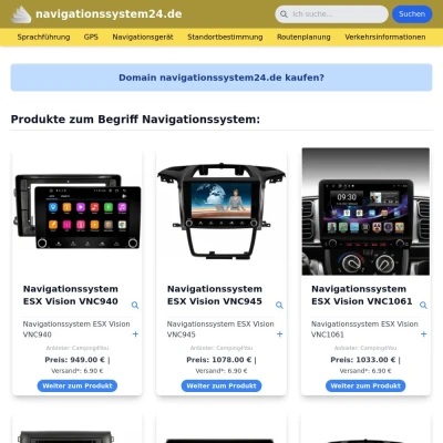 Screenshot navigationssystem24.de