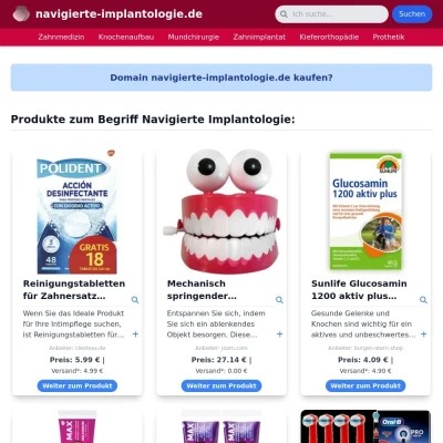 Screenshot navigierte-implantologie.de