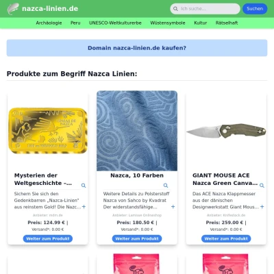 Screenshot nazca-linien.de