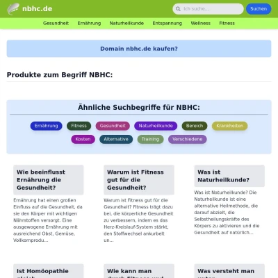 Screenshot nbhc.de