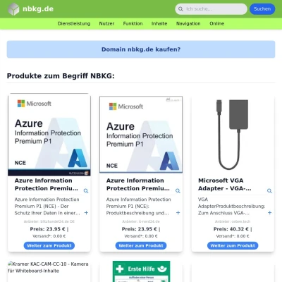 Screenshot nbkg.de