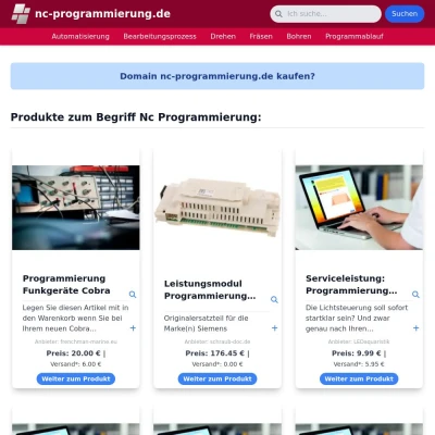 Screenshot nc-programmierung.de