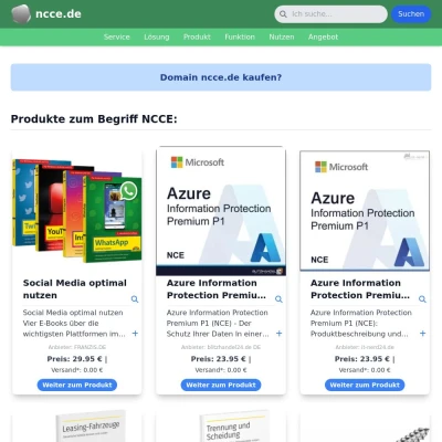 Screenshot ncce.de