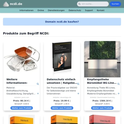 Screenshot ncdi.de