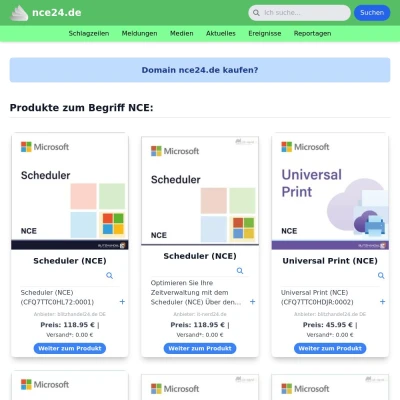 Screenshot nce24.de