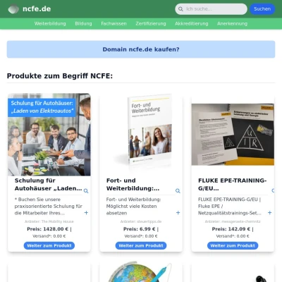 Screenshot ncfe.de