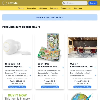 Screenshot ncsf.de