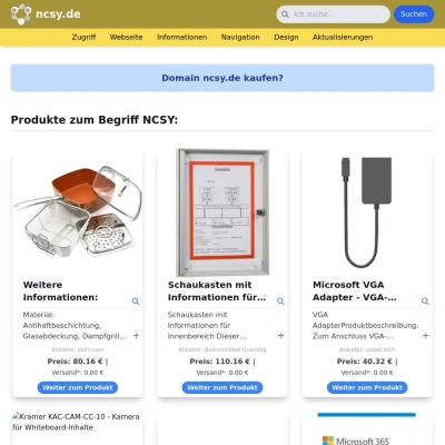 Screenshot ncsy.de