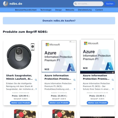 Screenshot ndbs.de